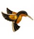 SB152 - Fashion drop oil bird brooch